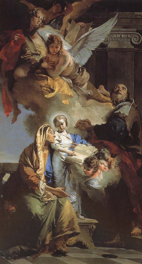 Giovanni Battista Tiepolo Our Lady of the education